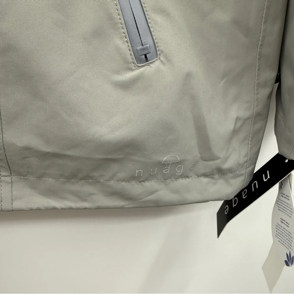 Nuage NWT Invisiprint Waterproof Jacket Women’s‎ Size Medium Gray Hooded - Picture 4 of 9